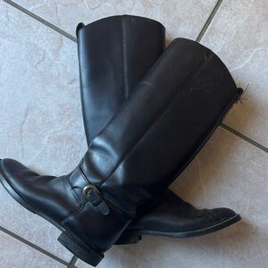 Nine West Dark Leather Boots
